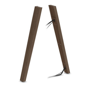PLTECVARWLEG SINGLE POWER WOOD LEG- MODERN WALNUT
