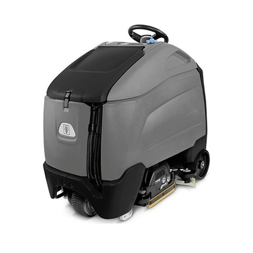 New Karcher Chariot 3 iScrub 26 SP, cylindrical scrub deck, 36V/234 Ah AGM batteries, shelf charger