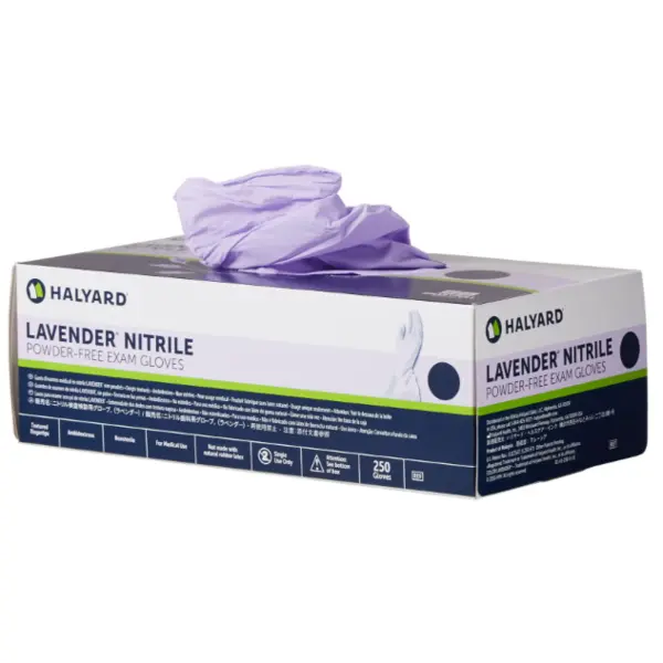 Glove, Exam Nitrile Large Lavender Non-Sterile 250/Bx O&M 52819