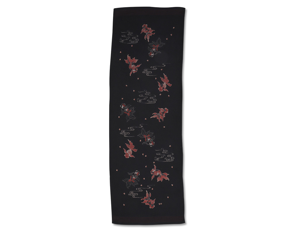 Tea Towel - Goldfish Black