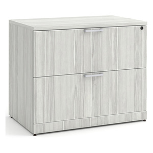 PL112 35"w 2 DRAWER LATERAL FILE- SILVER BIRCH