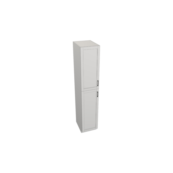 Providence Pure White Box Utility Cabinet Kit - 18” X 96”H X 24”D