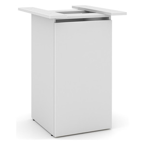 PLCUBED2040 40" CUBE BASE WITH DOOR- WHITE
