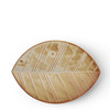 Hazara Leaf Plate White 6" x 4.25"
