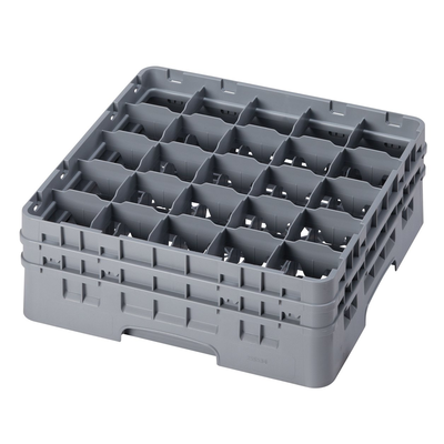 Cambro 25S534151 Camrack Glass Rack with 2 Extenders 
