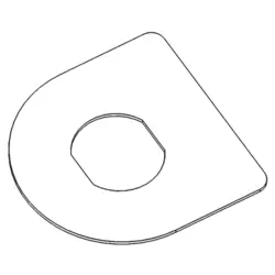 STEEL GLASS LOCK PLATE-2