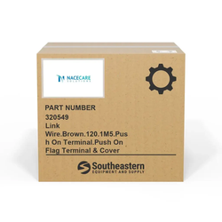 Nacecare - 320549 - Link Wire.Brown.120.1M5.Push On Terminal.Push On Flag Terminal & Cover