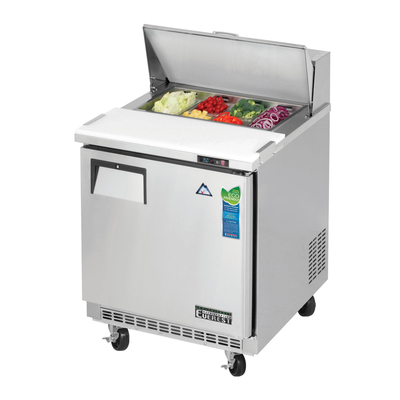 Everest EPBNR1 27-3/4" Back Mount Sandwich Prep Table, 8-Cubic Feet, NSF