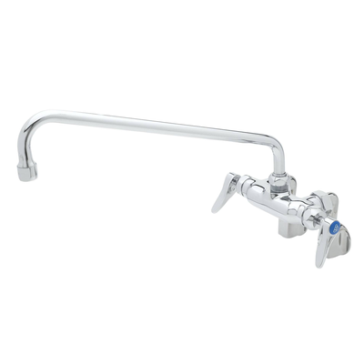 T&S Brass B-0236-CR-063X Double Pantry Faucet Wall Mount