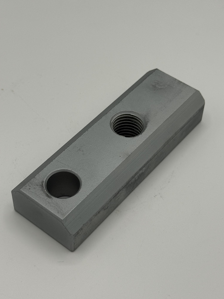 36MM W X 19.05MM H X 102MM L DRILLED/TAPPED HOLE(S) BLOCK 4140H STEEL MAGNI 565 GREY PER PRINT