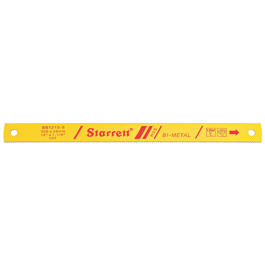 STARRETT BS1210-5 12 x 1-1/8 x .050 x 10T, Bi-Metal