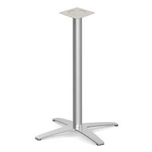 PLTXB2341BRU- 4-Prong 41"H Brushed Metal Base (for 24" tops)