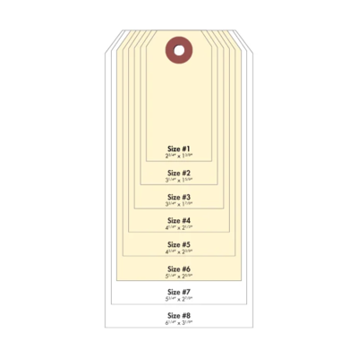 #6 Cardstock Tag - Manila