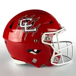 Interlocking Letter Football Helmet Decals