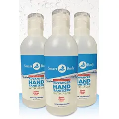 99008 8 OZ GEL HAND SANITIZER WITH ALOE 24/CS  SMART BODY BRAND
