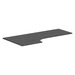 PLT723624L 72" CORNER EXTENSION WORK SURFACE TOP: LEFT-  COASTAL GRAY