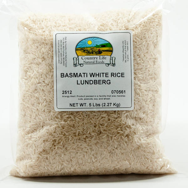 Country Life Natural Foods Rice, Basmati White
