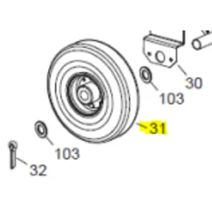Veloci Heater Replacement Wheel 260 - 26