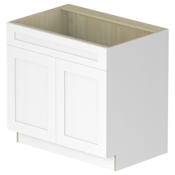 Hampton Pure White Box  Sink Base Kit - 30"W X 34 1/2”H X 24”D