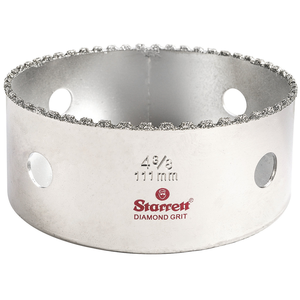 STARRETT KD0438-N 4-3/8'' (111mm) Diamond Grit Hole Saw