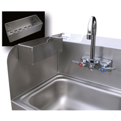 Advance Tabco 7-PS-48 Removable Utility Tray to Hang on Hand Sink Side Splash Stainless Steel