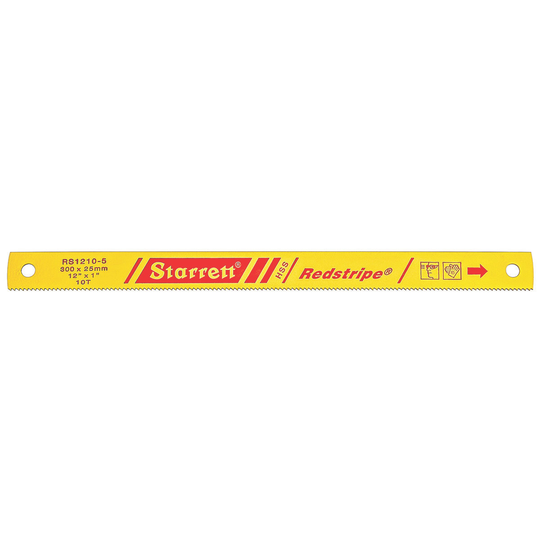 STARRETT RS1210-5 12 x 1 x .050 x 10T, Redstripe Power Hacksaw Blade