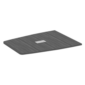 PL237THALF 47X60 1/2 BOAT SHAPE TOP ONLY- COASTAL GRAY