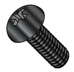 NO. 10" - 32 X 1/2" PHILLIPS ROUND HEAD MACHINE SCREW LOW CARBON STEEL BLACK OXIDE
