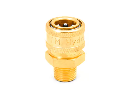 Hydrojet Brass Coupler 1/2" MPT