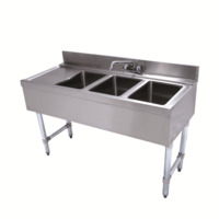 Advance Tabco CRB-43R Underbar Basics Sink Unit 3-Compartment