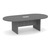 8' Classic Racetrack Conference Table with Panel Base - Newport Gray