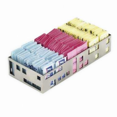 Cal-Mil 1611-55 9-1/2"W x 4-1/2"D x 2"H Squared Packet Organizer