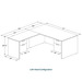 CLALD1047- Classic L-Shape Desk 71" W x 36" D with 47" Return and 2 Box/File Pedestals- Cherry