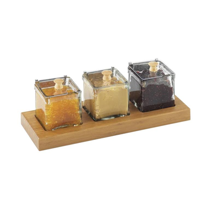 Cal-Mil 1338-60 13"W x 5"D x 5-1/2"H Condiment Jar Holder