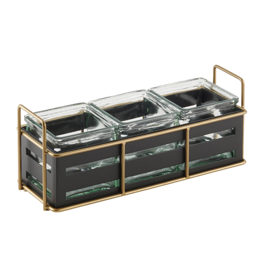 Cal-Mil 22091-90 12-1/2"W x 4-1/2"D x 5-1/4"H Empire Jar Display