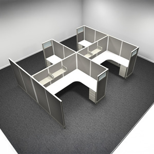 WEBBTYP21 - 67"H, GLAZED, 4-Pod, 6' x 8' Webb Typical - no power