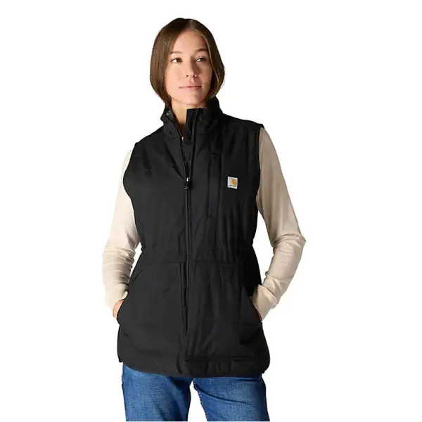 CARHARTT 107100 - Women's Rain Defender® Relaxed Fit Lightweight Insulated Mock-Neck Vest - Black