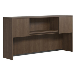 CLAHU1001- Hutch with 2 Laminate Doors- Modern Walnut