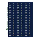 Cubby ID Adhesive Sticker Sheets