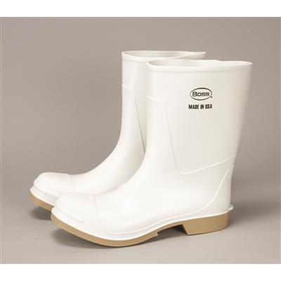 Boss B1923 White PVC Deck-Lock Boots