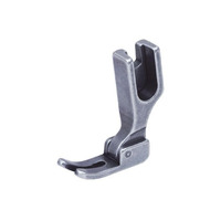 Narrow Left Compensating Presser Foot with Thread Groove, Yielding Toe, Screw-On, High Shank