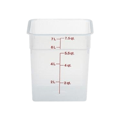 Cambro Translucent 8 qt. CamSquare Containers