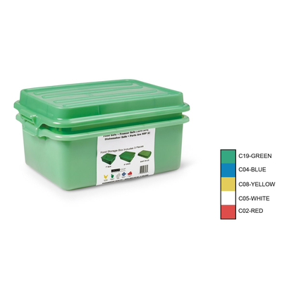 Vollrath 1535BRS6-C02 Traex? Color-Mate? Food Storage Box Combo