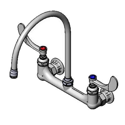 T&S Brass B-0230-135X-WH4 Pantry Mixing Faucet Double