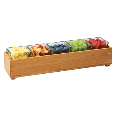 Cal-Mil 3682-205-99 20"W x 5"D x 3-1/4"H Madera Stacking Box