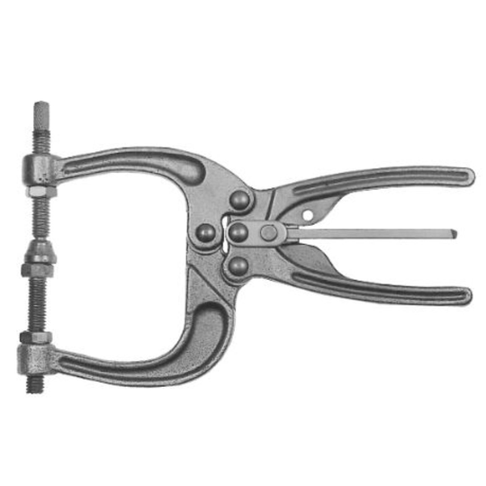 Carr Lane CL-454-PL Forged Toggle Pliers (700lbs) 3" Jaw, Swivel-Foot and Hex-Head Spindle