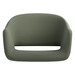 6801- SARON GUEST CHAIR-  GREEN (TUB ONLY, BASE NOT INCLUDED)
