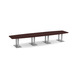 PALBS4192N - 16 ft. Classic Boat Shape Conference Table with Brushed Palmer Base