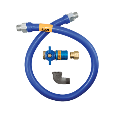 Dormont Manufacturing 1650BPCF48BX Dormont Blue Hose Moveable Gas Connector Hose Assembly 1/2" Dia.
