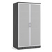 PL151 TWO DOOR 65"H STORAGE CABINET- Coastal Gray